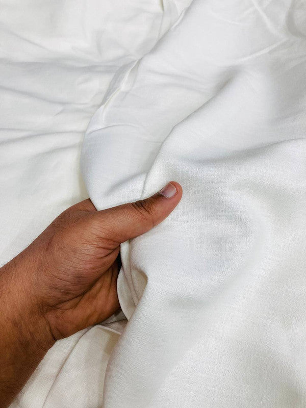 Most Premium Branded Export LINEN FABRICS (Big WIDTH!!) - White Dyeable