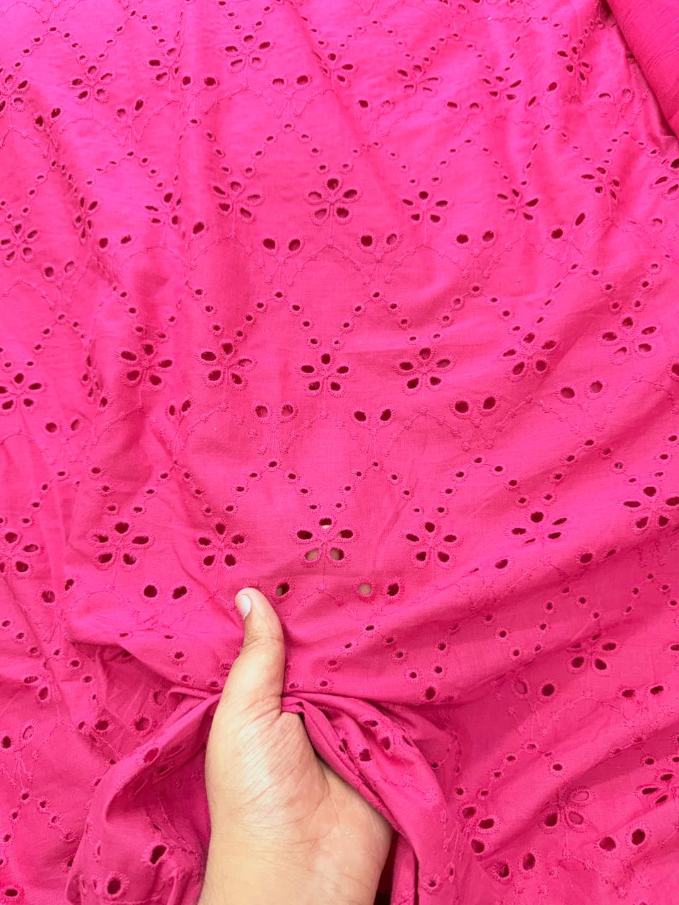 Most Premium Pure Cotton Hakuba Chikankari Fabric (Big WIDTH!!)
