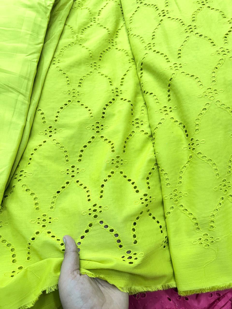 Most Premium Pure Cotton Hakuba Chikankari Fabric (Big WIDTH!!)