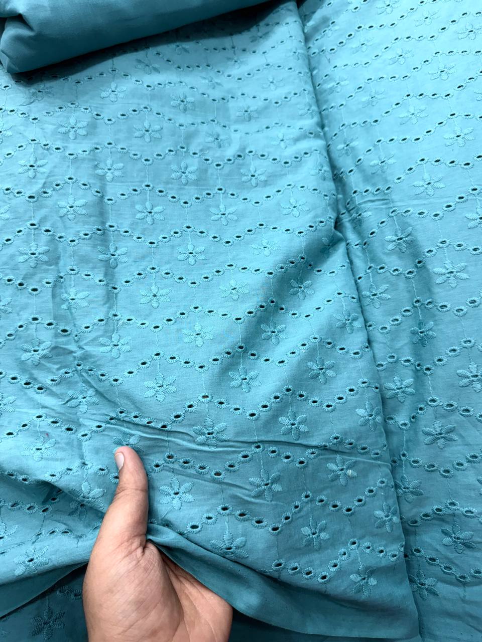 Most Premium Pure Cotton Hakuba Chikankari Fabric (Big WIDTH!!)