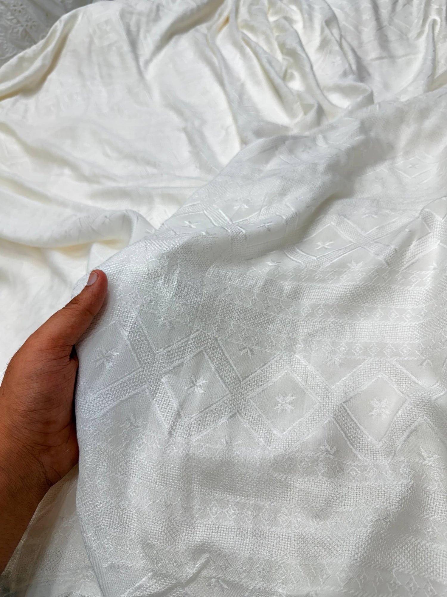 Most Premium Pure Dobby Cotton FABRIC (Big WIDTH!!) (Dyeable Also)