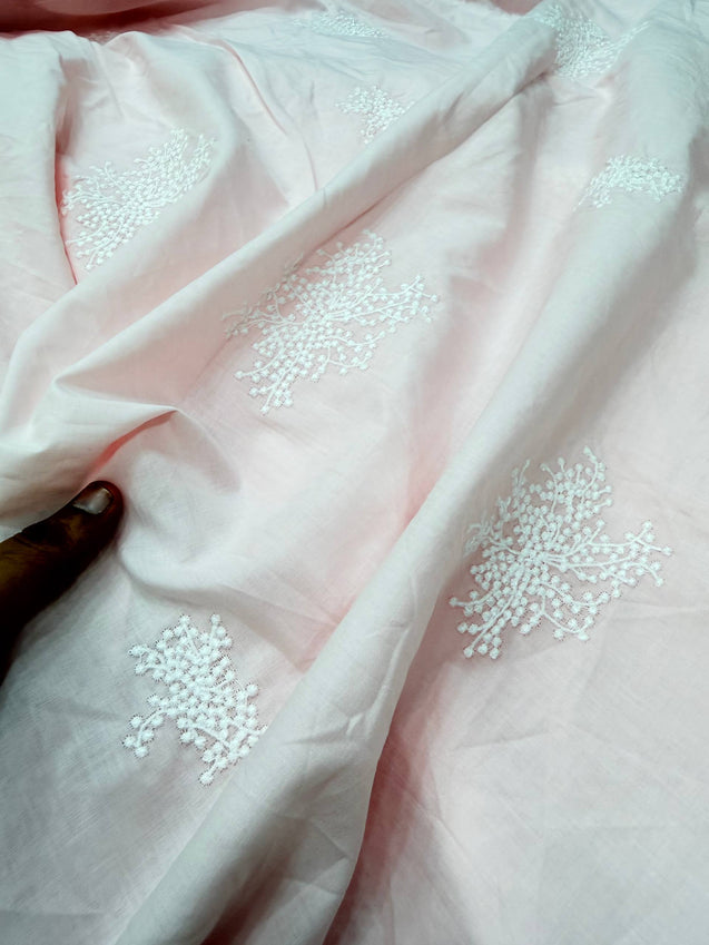 Most Premium Pure Fine Thread Embroidery On Cotton FABRIC (Big WIDTH!!)