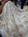 Most Premium Fine Zari Weaving On Pure Georgette FABRIC (Big WIDTH!!)  DYEABLE ALSO