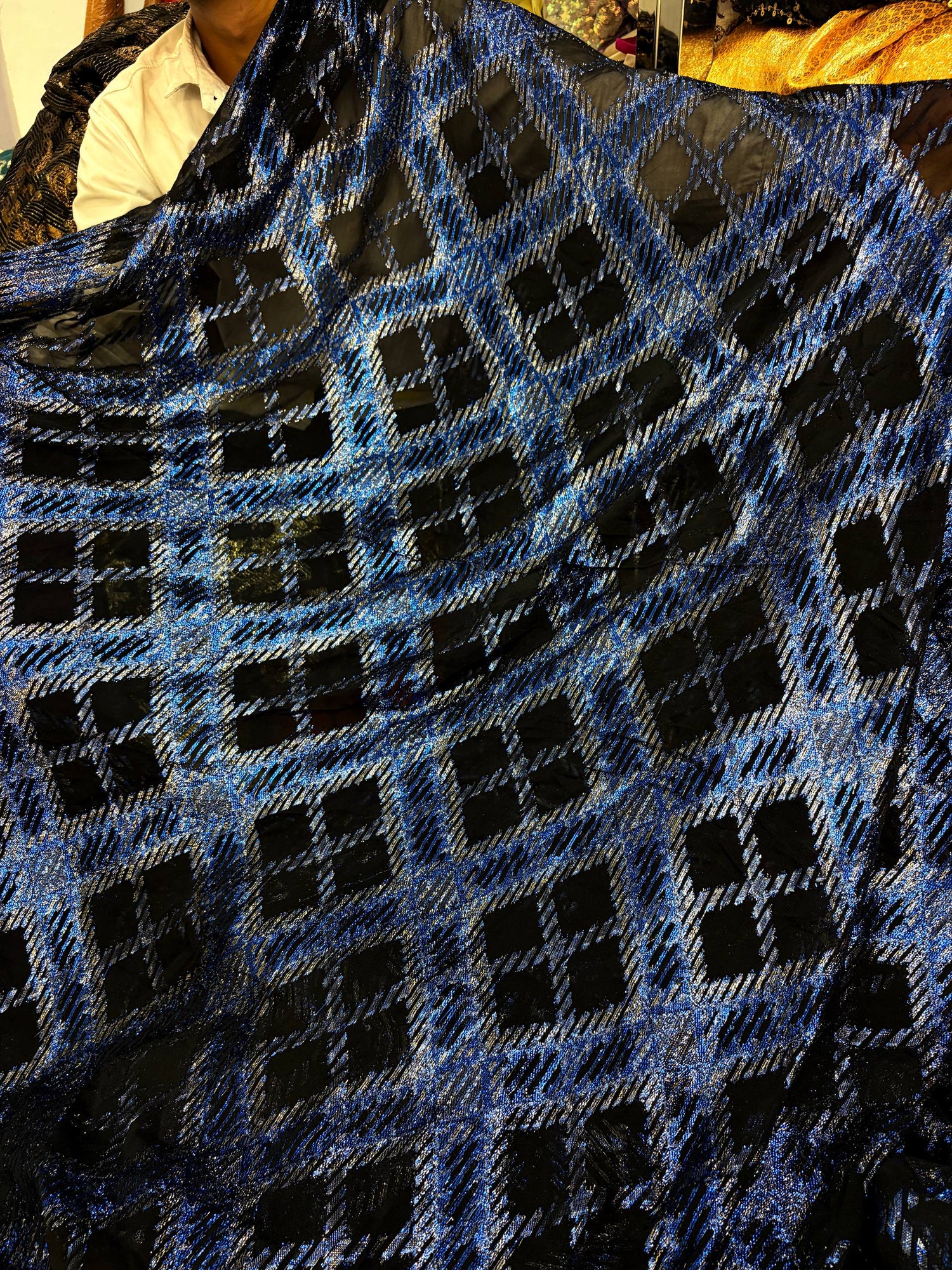 Most Premium Fine Zari Weaving On Pure Georgette FABRIC (Big WIDTH!!)