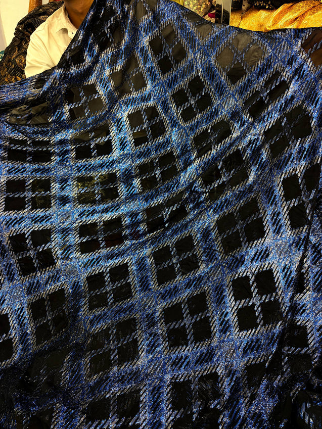 Most Premium Fine Zari Weaving On Pure Georgette FABRIC (Big WIDTH!!)
