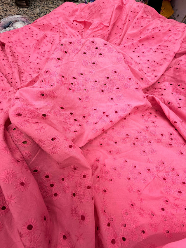 Most Premium Pure Hakuba Chikankari Cotton Fabric