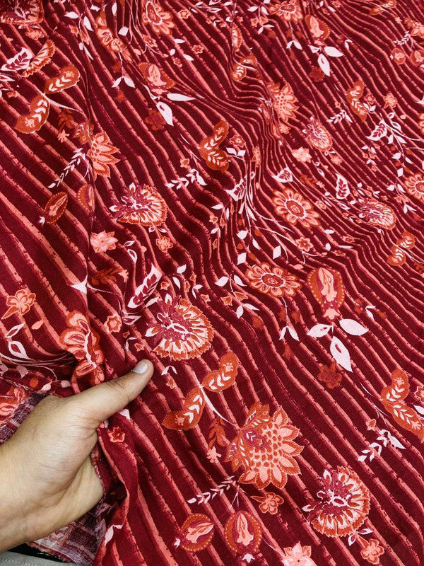 Premium Fine Dobby Modal Cotton Printed FABRIC (Big WIDTH!!)