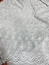 Most Premium Pure Hakuba Chikankari Cotton Fabric (Big WIDTH!!)