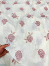 Most Premium Pure Hakuba Chikankari Cotton Fabric (Big WIDTH!!)