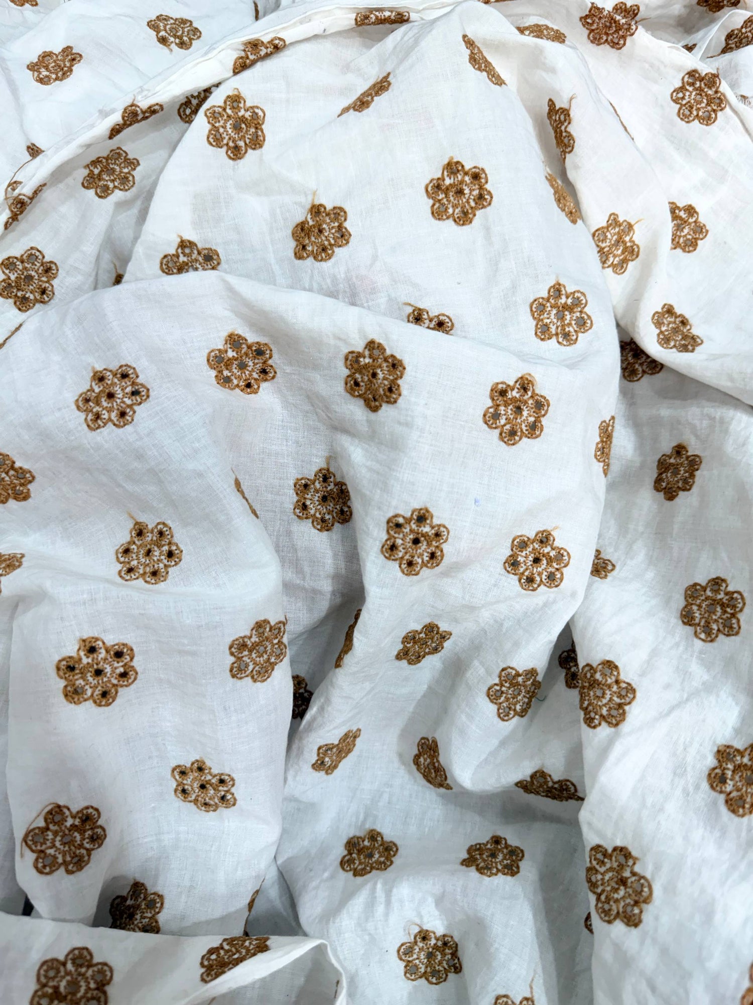 Most Premium Pure Hakuba Chikankari Cotton Fabric (Big WIDTH!!)