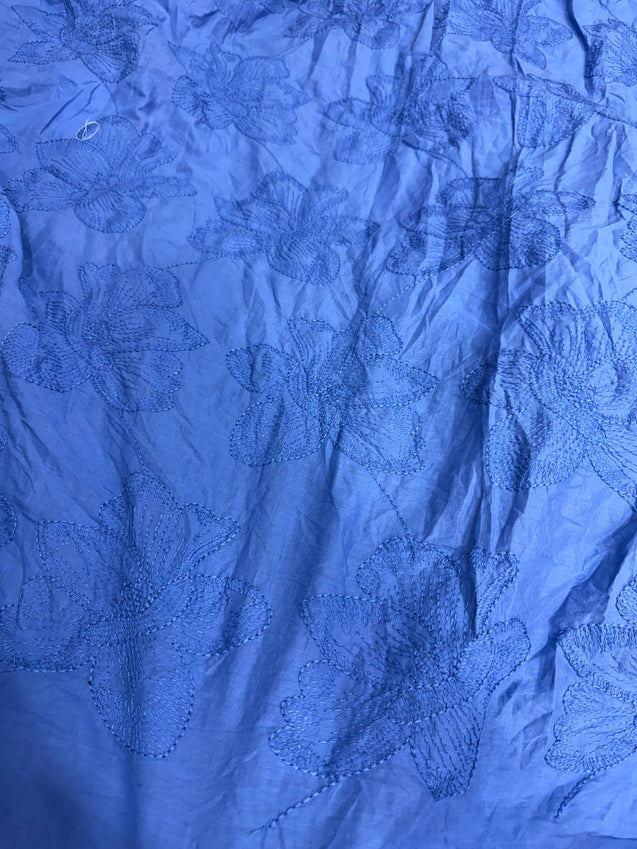 Most Premium Pure Hakuba Chikankari Cotton Fabric (Big WIDTH!!)