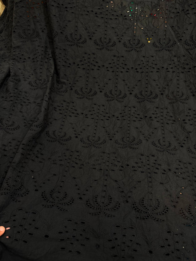 Most Premium Pure Hakuba Chikankari Cotton Fabric (Big WIDTH!!)