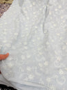 Most Premium Pure Hakuba Chikankari Cotton Fabric (Big WIDTH!!)