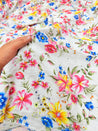Most Premium Pure Cotton Hakuba Chikankari Printed Fabric (Big WIDTH!!)