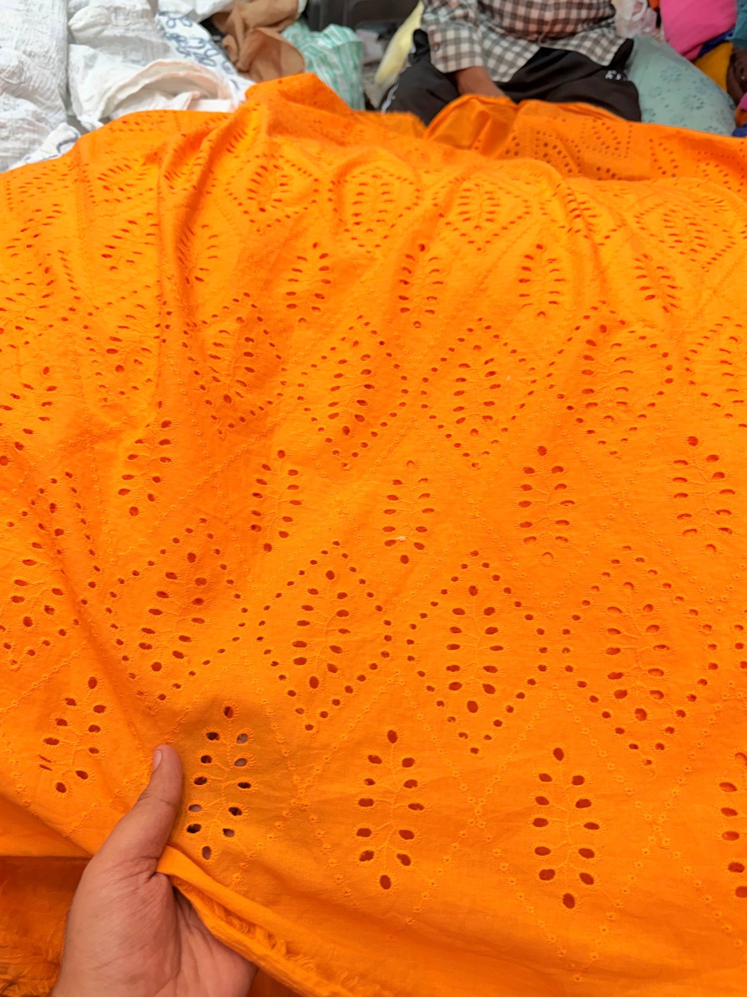Most Premium Pure Cotton Hakuba Chikankari Fabric (Big WIDTH!!)