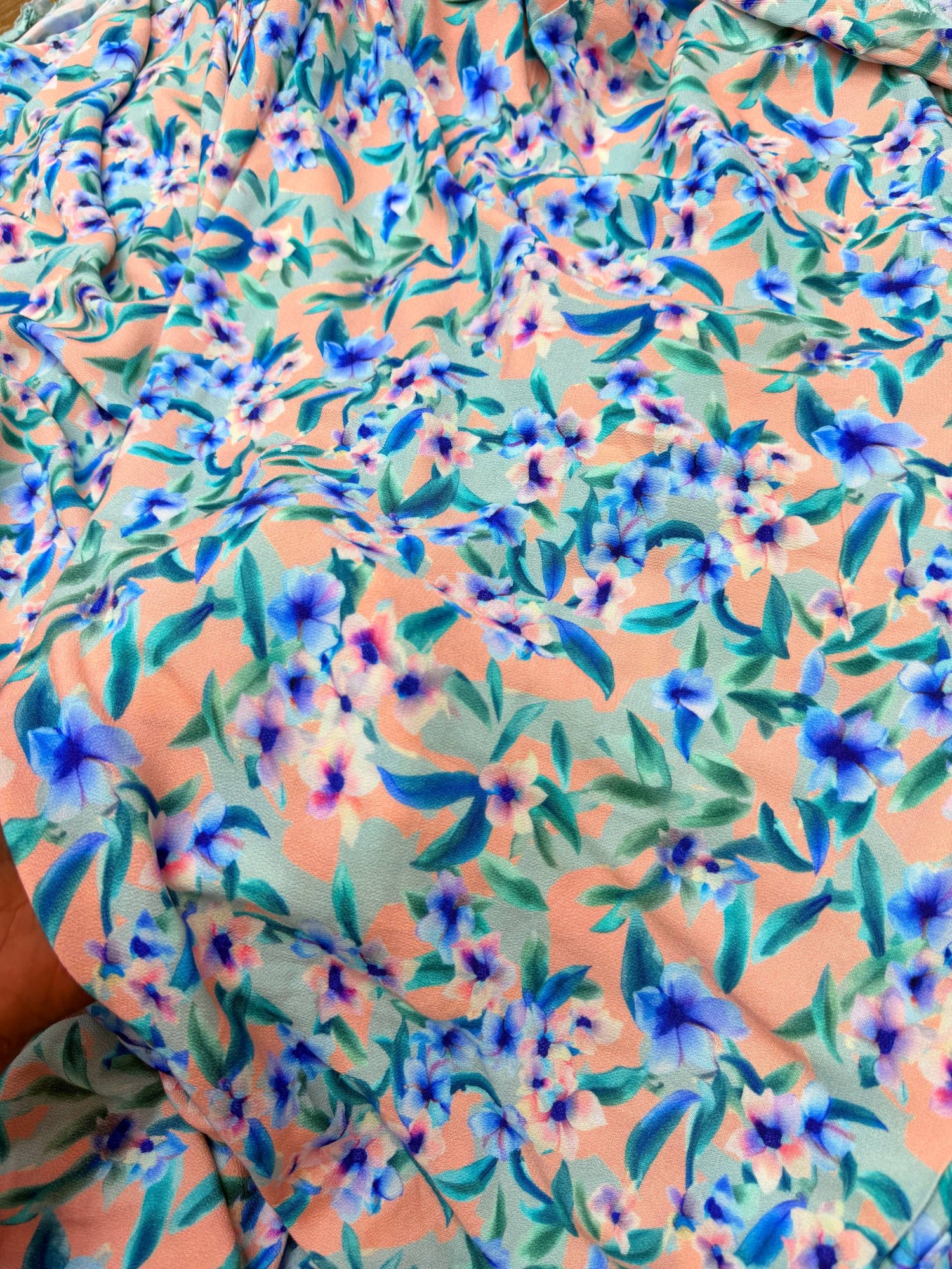 Most Premium BRANDED Pure Natural CREPE PRINTED FABRIC (Big WIDTH!!)