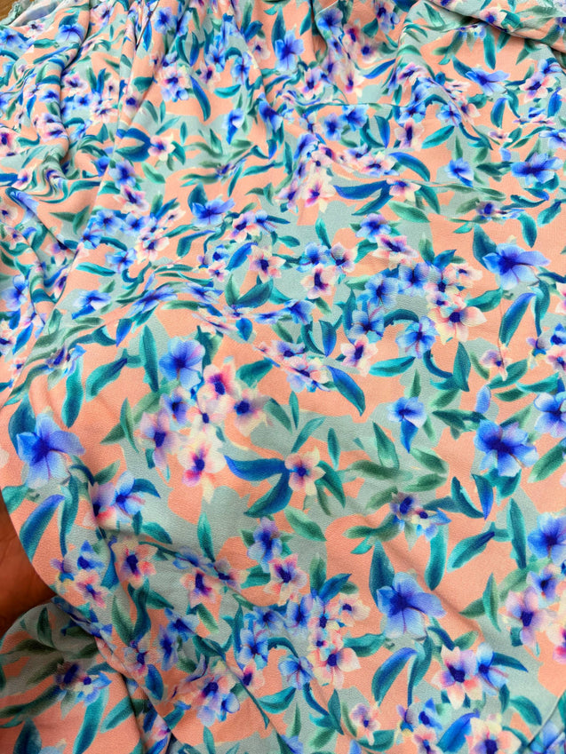 Most Premium BRANDED Pure Natural CREPE PRINTED FABRIC (Big WIDTH!!)