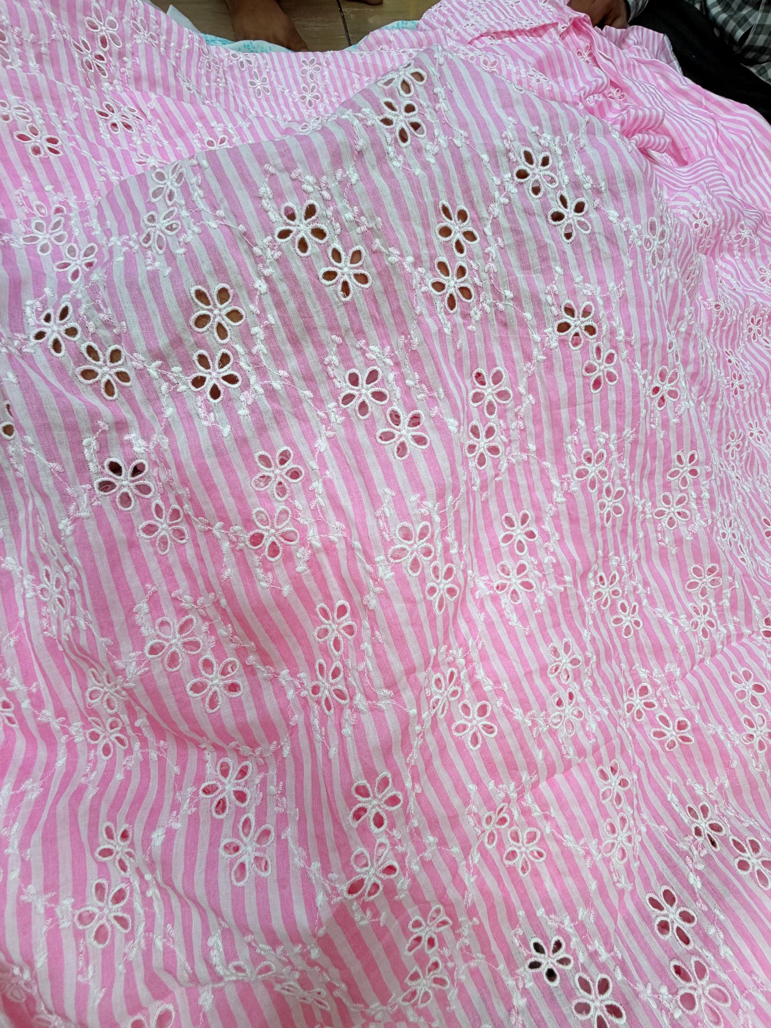 Most Premium Pure Hakuba Chikankari Cotton Fabric (Big WIDTH!!)