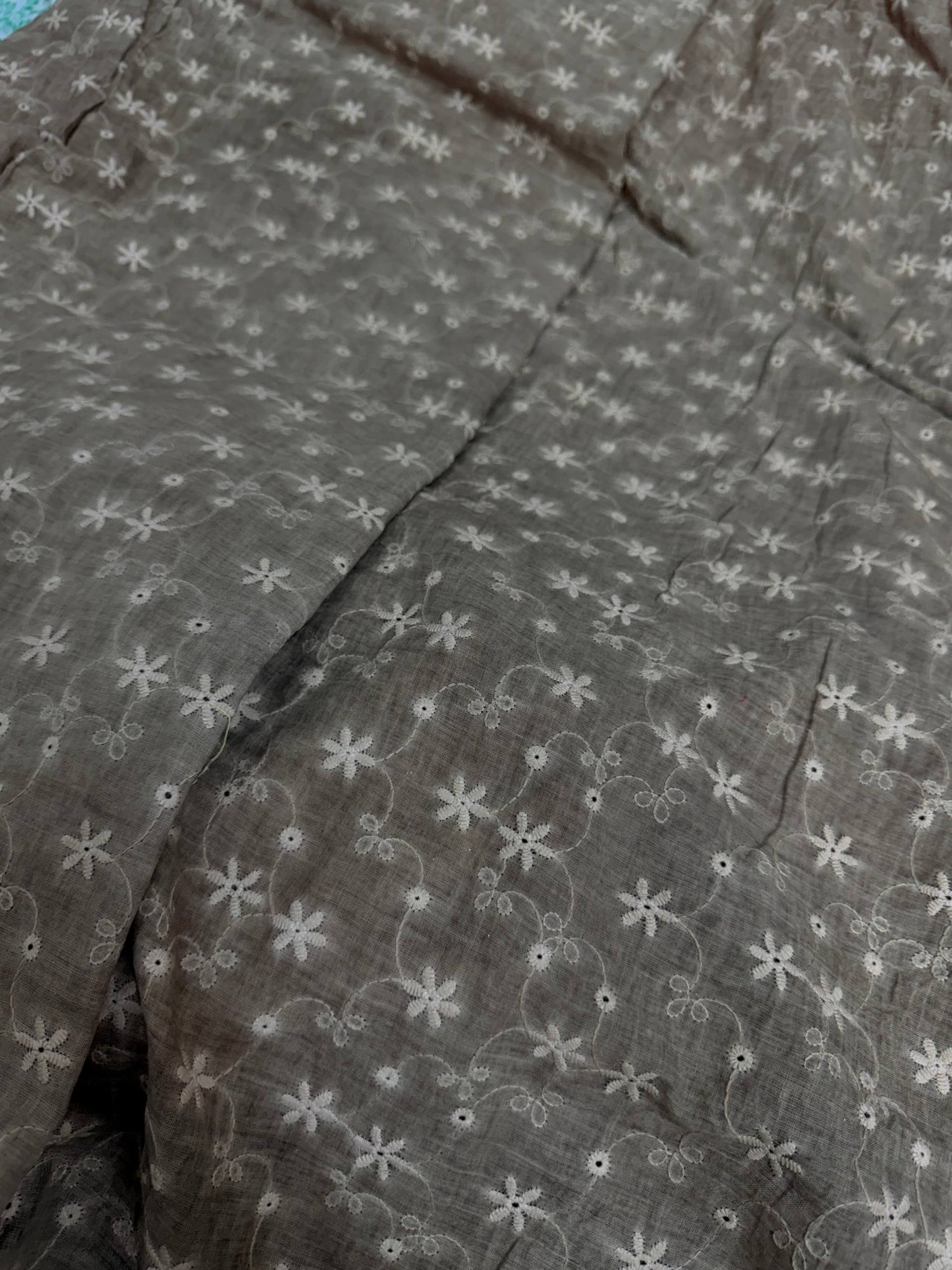 Most Premium Pure Hakuba Chikankari Cotton Fabric (Big WIDTH!!)