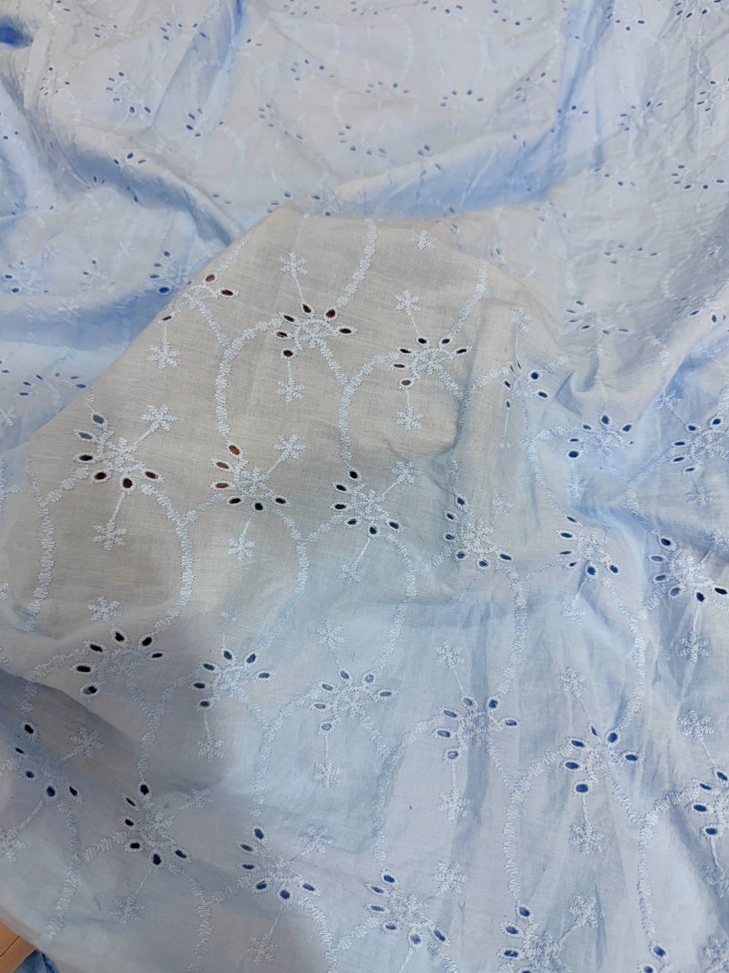 Most Premium Pure Hakuba Chikankari Cotton Fabric (Big WIDTH!!)
