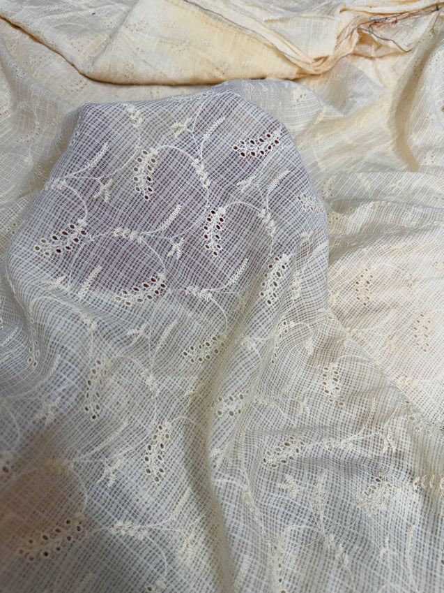 Most Premium Pure Hakuba Chikankari Cotton Fabric