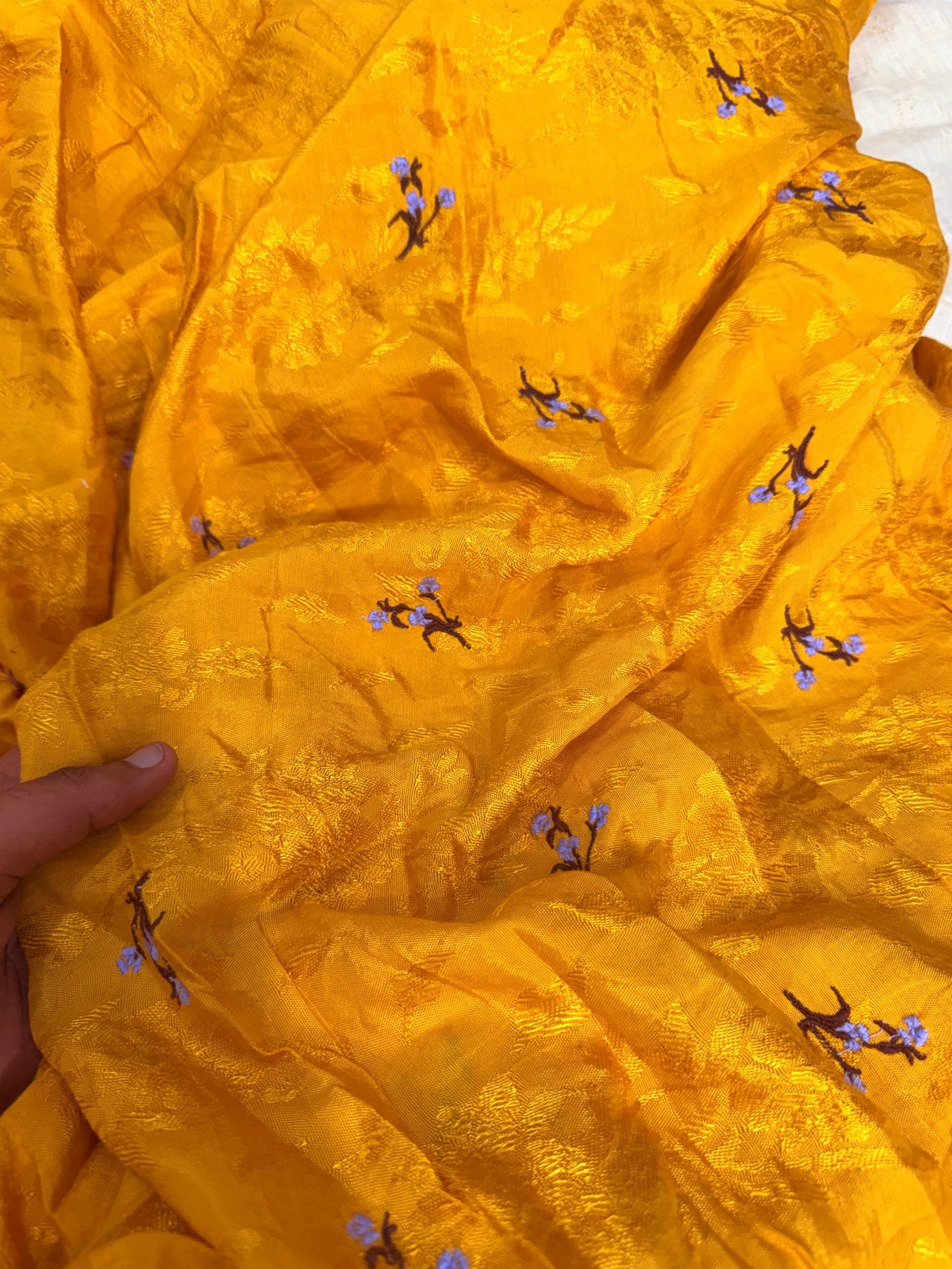 Most Premium Pure Hakuba Chikankari Cotton Fabric (Big WIDTH!!)