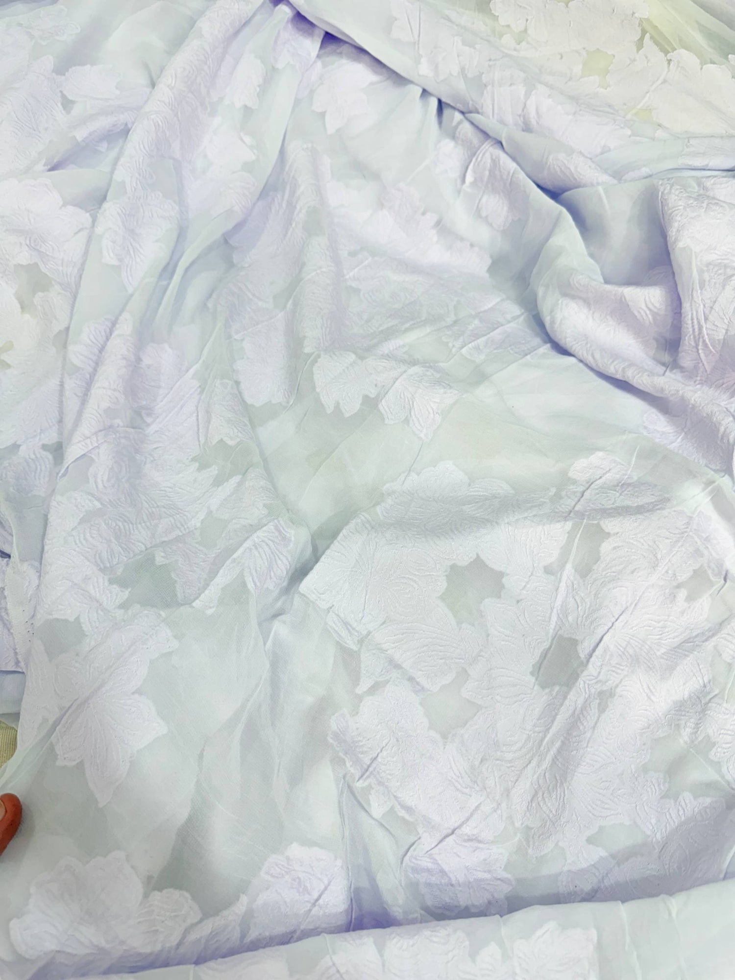 Most Premium Fine Zari Weaving On Pure Georgette FABRIC (Big WIDTH!!)