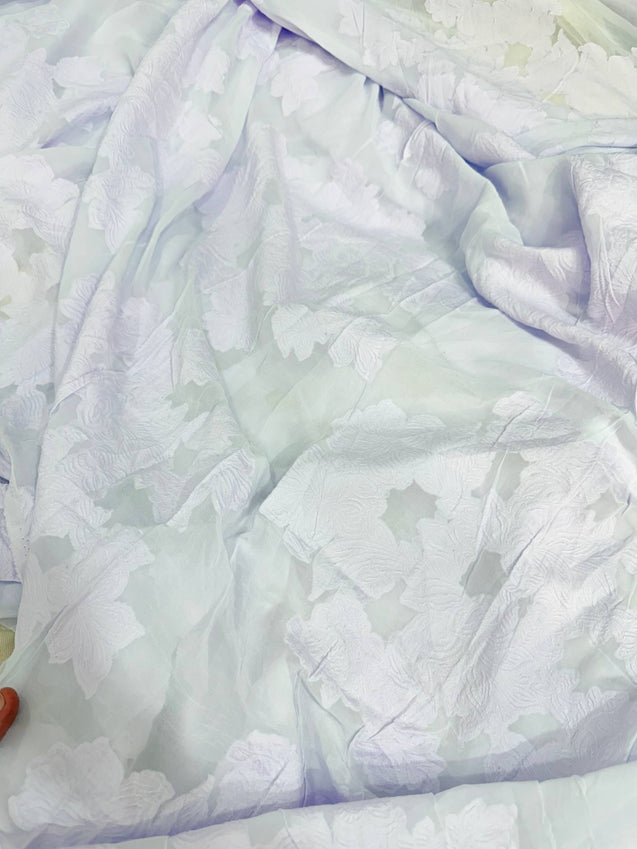 Most Premium Fine Zari Weaving On Pure Georgette FABRIC (Big WIDTH!!)