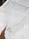 Most Premium Pure Hakuba Chikankari Embroidery On Pure Cotton FABRIC (Dyeable Also) (Big WIDTH!!)