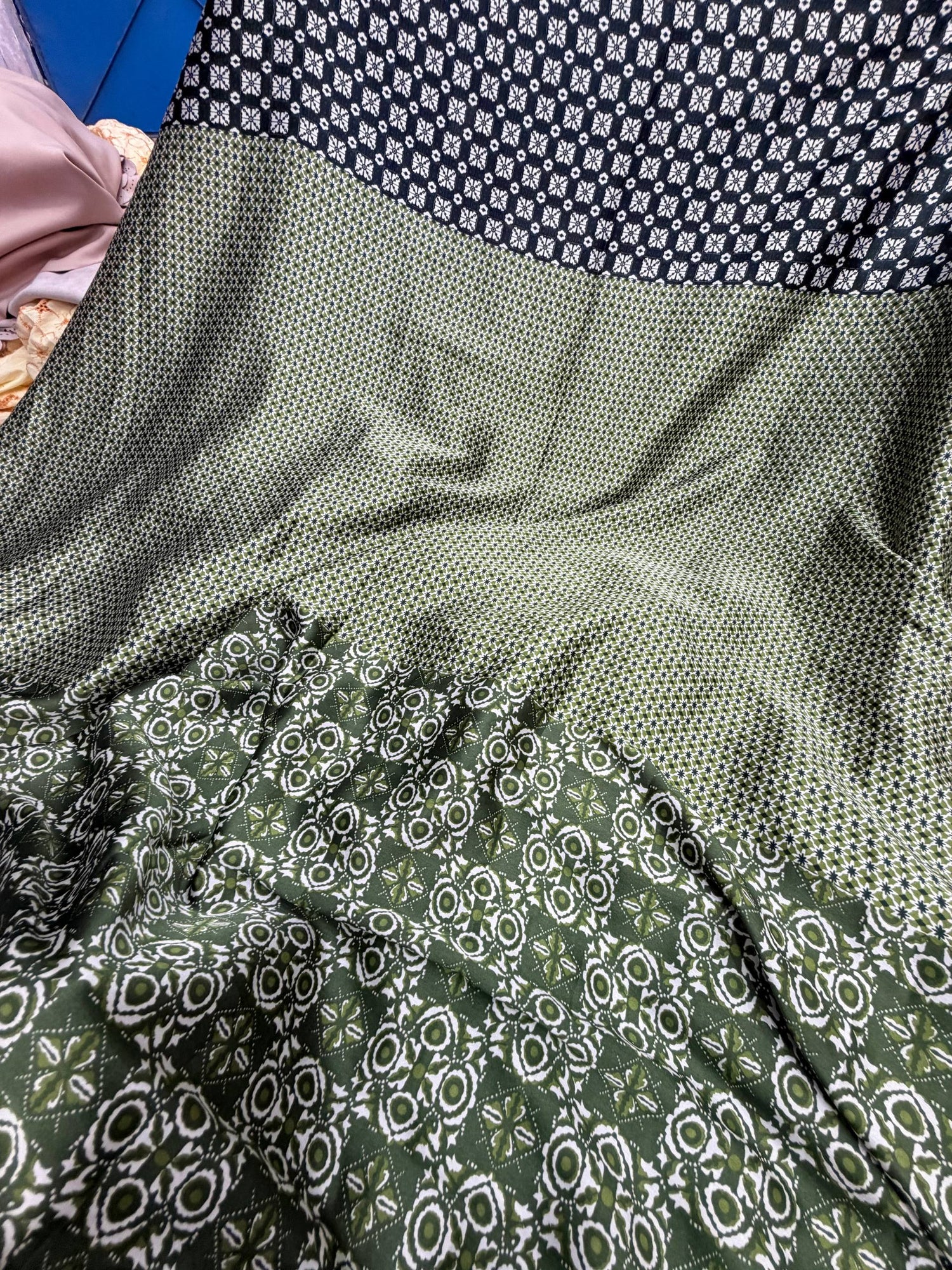 Branded Premium Satin Viscose PRINTED FABRIC (Big WIDTH!!)