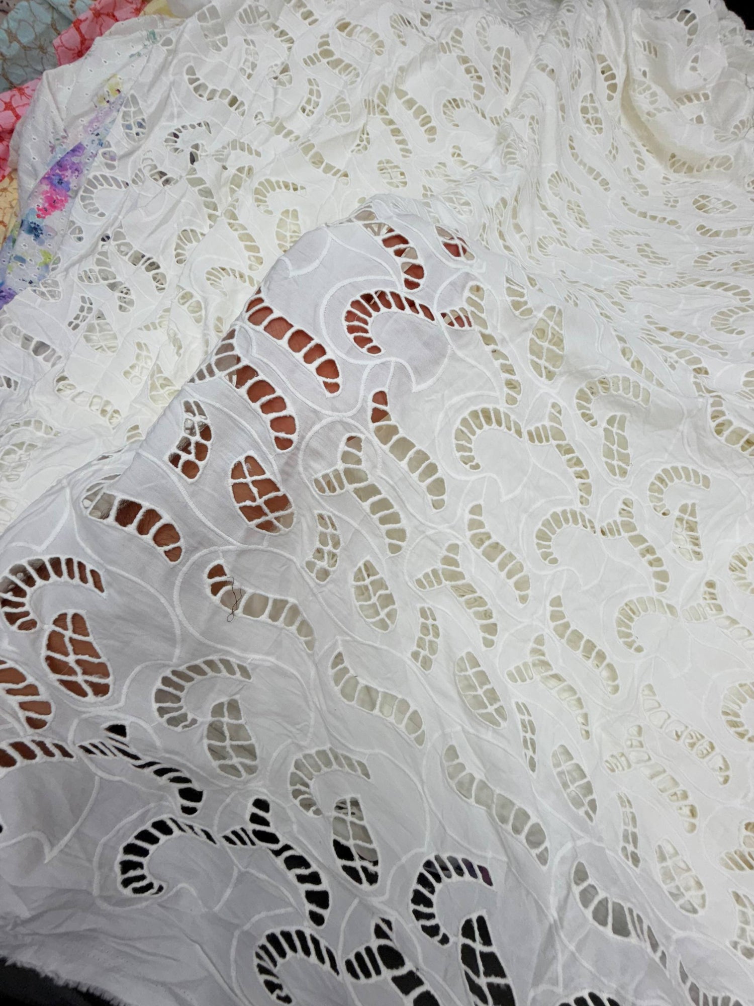 Most Premium Pure Hakuba Chikankari Cotton Fabric (Big WIDTH!!) (DYEABLE ALSO)