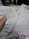 Most Premium Fine Cutting Work Swed LYCRA FABRIC (Big WIDTH!!)
