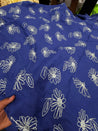 Most Premium Fine khaddi Print On Pure Denim Cotton FABRIC (Big WIDTH!!)