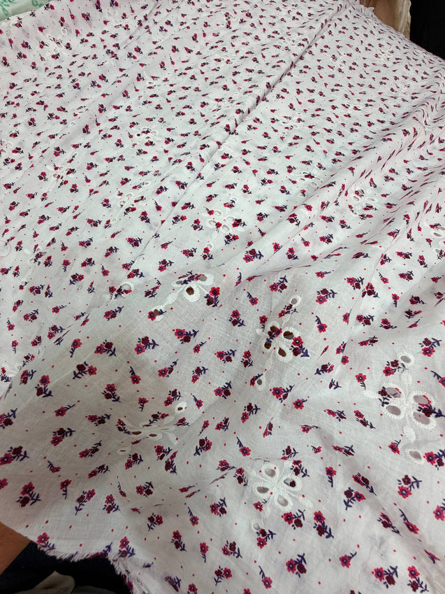 Most Premium Pure Hakuba Chikankari Cotton Fabric (Big WIDTH!!)