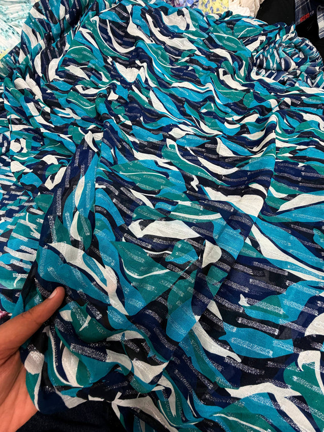Most Premium Fine Zari Weaving On Pure Georgette FABRIC