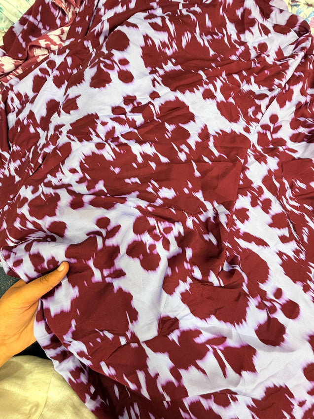 Branded Premium Fine Member Satin Viscose PRINTED FABRIC (Big WIDTH!!)