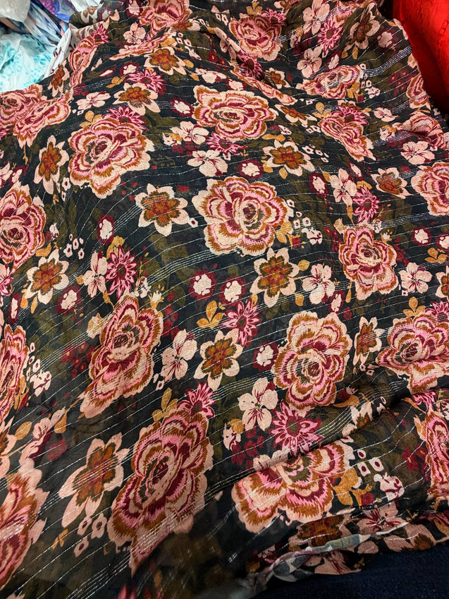 Most Premium Pure Viscose Georgette PRINTED Fabric (Big WIDTH!!)