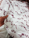 Most Premium Pure Hakuba Chikankari Cotton Fabric (Big WIDTH!!)