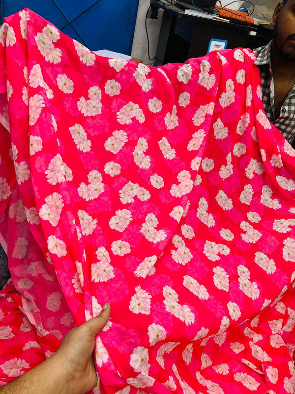 Most Premium Pure Georgette Printed FABRIC (Big WIDTH!!)