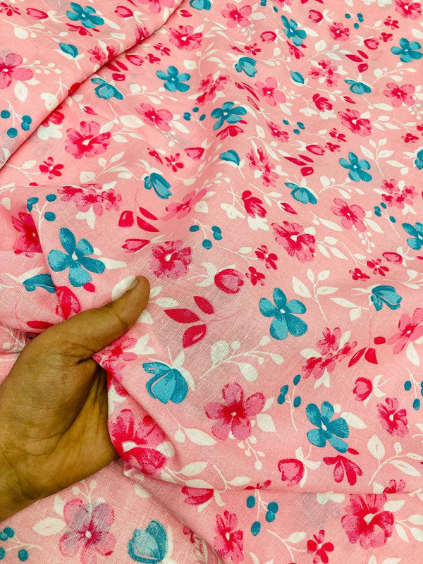 Premium Pure Viscose Linen Cotton FABRIC - PRINTED (Big WIDTH!!)