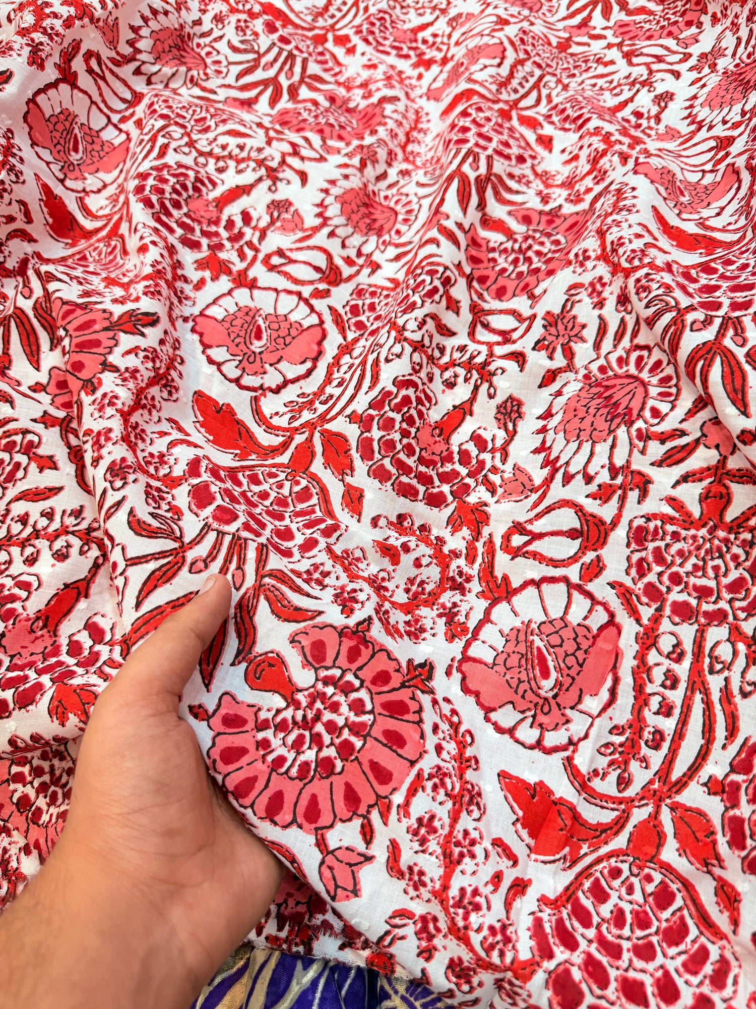 Most Premium Dobby Pure Modal Cotton Printed FABRIC (Big WIDTH!!)