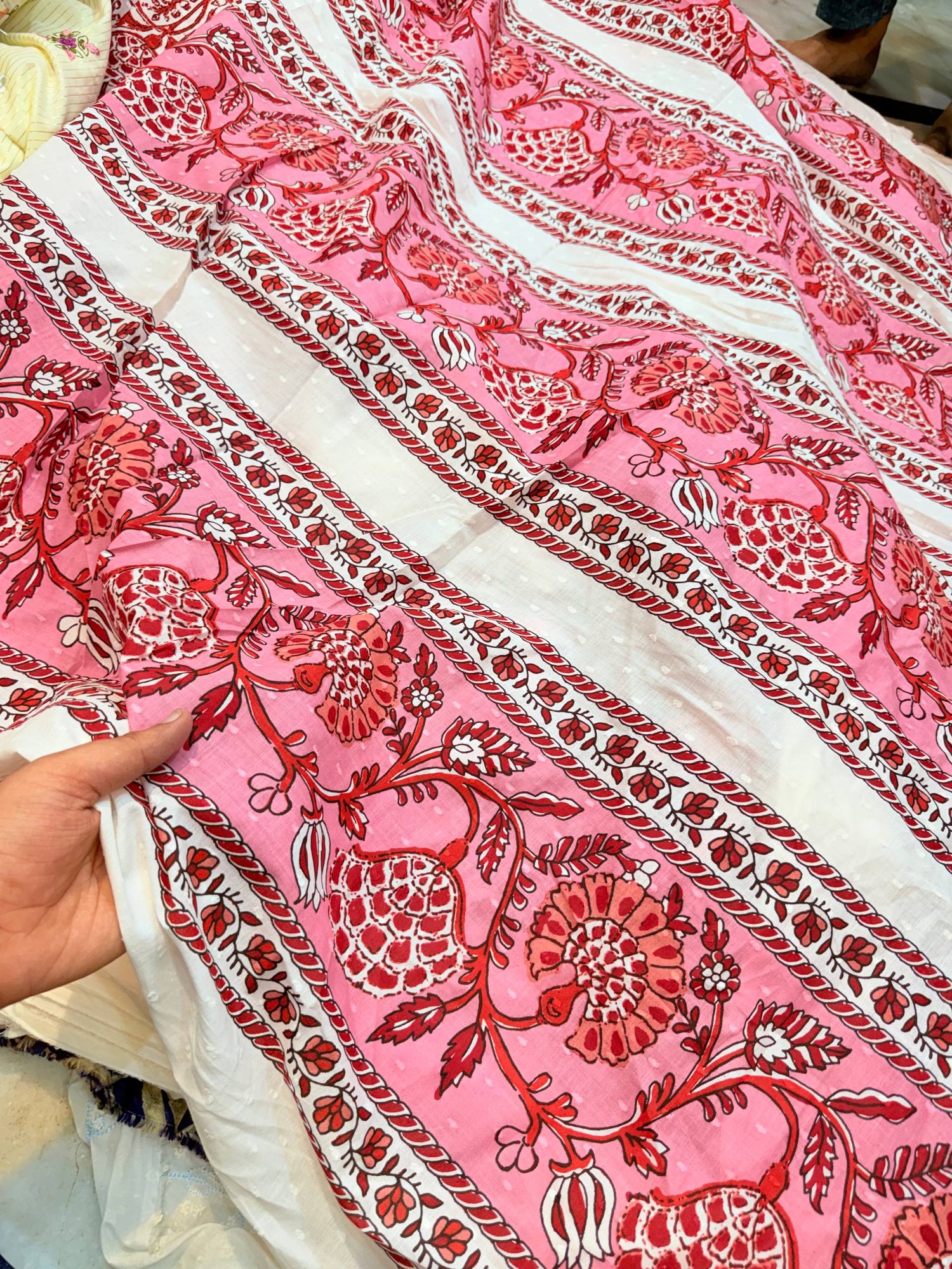Most Premium Dobby Pure Modal Cotton Printed FABRIC (Big WIDTH!!)
