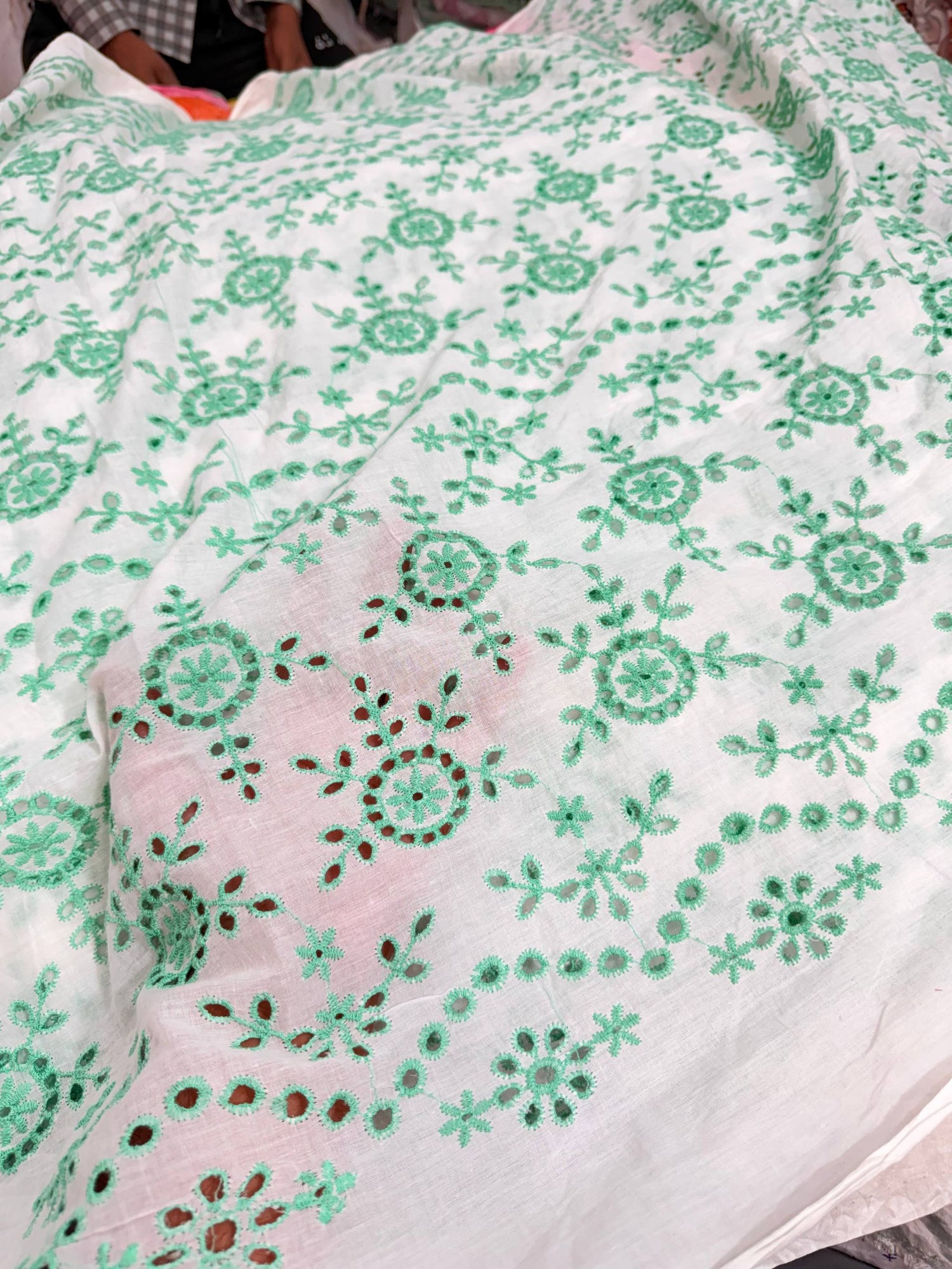 Most Premium Pure Hakuba Chikankari Cotton Fabric