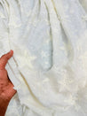 Most Premium Pure Hakuba Chikankari Cotton Fabric (Big WIDTH!!)
