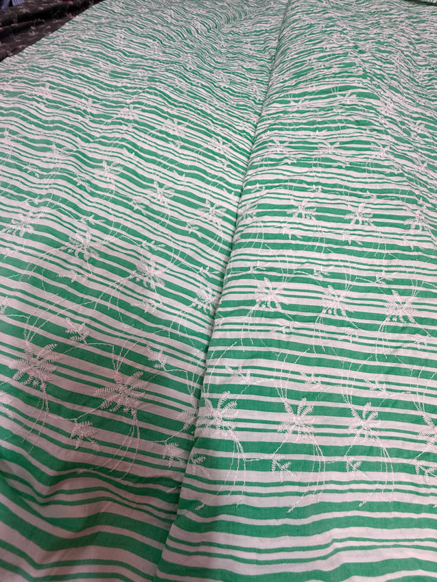 Most Premium Pure Hakuba Chikankari Cotton Fabric (Big WIDTH!!)