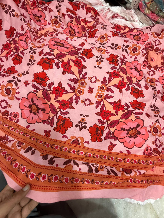 Most Premium BRANDED Pure Muslin Cotton PRINTED FABRIC (Big WIDTH!!)