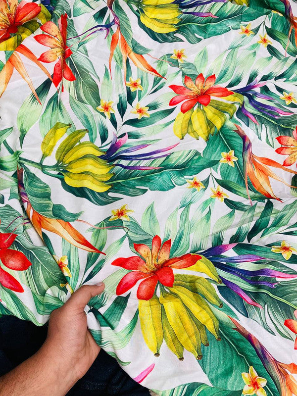 Most Premium Pure Modal Cotton Printed FABRIC (Big WIDTH!!)