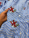 Most Premium Pure Fine Thread Embroidery On Sher Shakkar Cotton FABRIC (Big WIDTH!!)