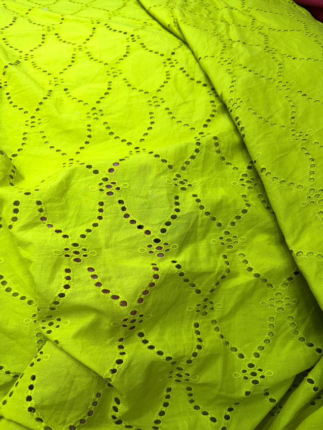 Most Premium Pure Cotton Hakuba Chikankari Fabric (Big WIDTH!!)