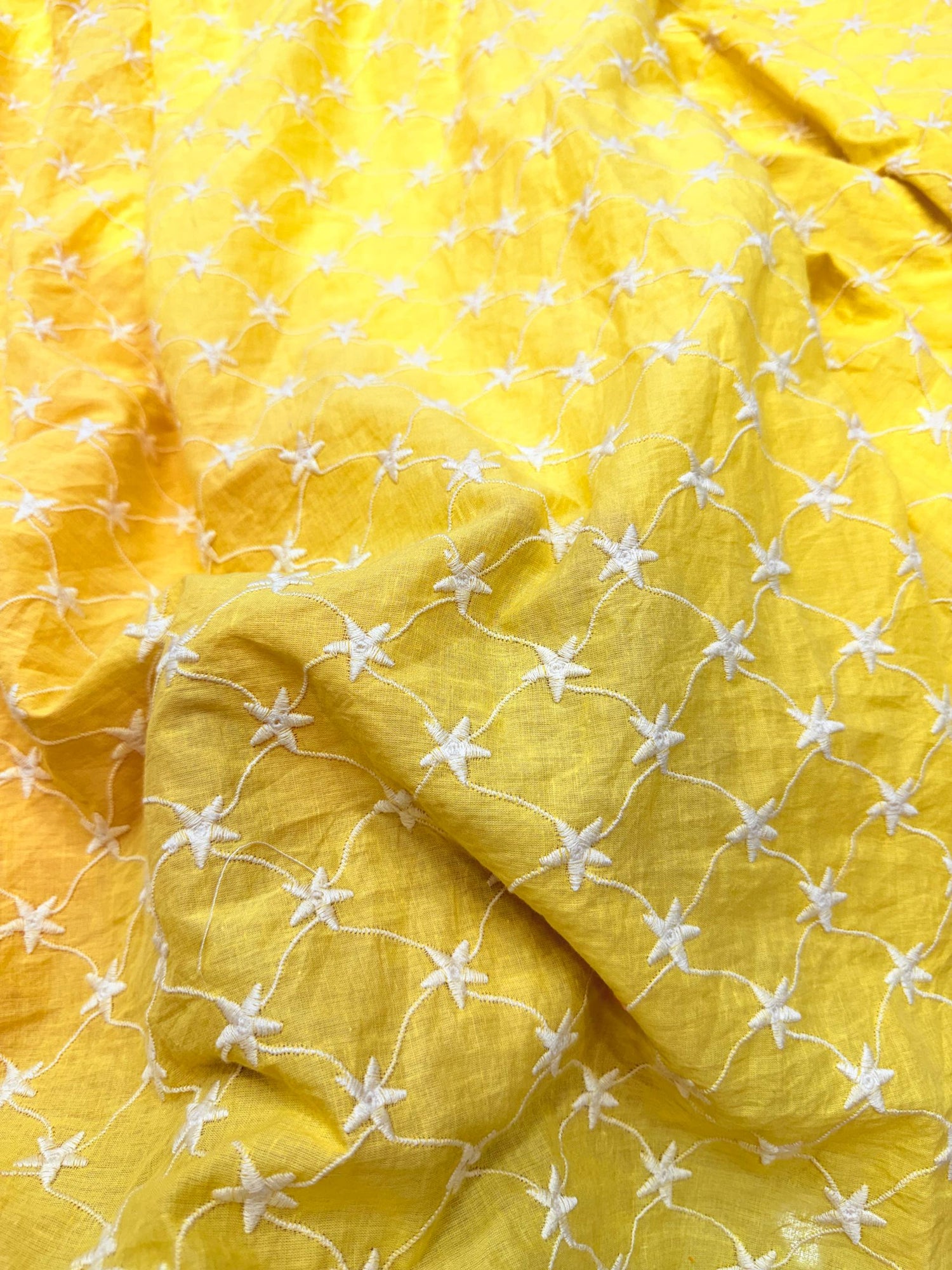 Premium Pure Cotton Hakuba Chikankari FABRIC (Big WIDTH!!)